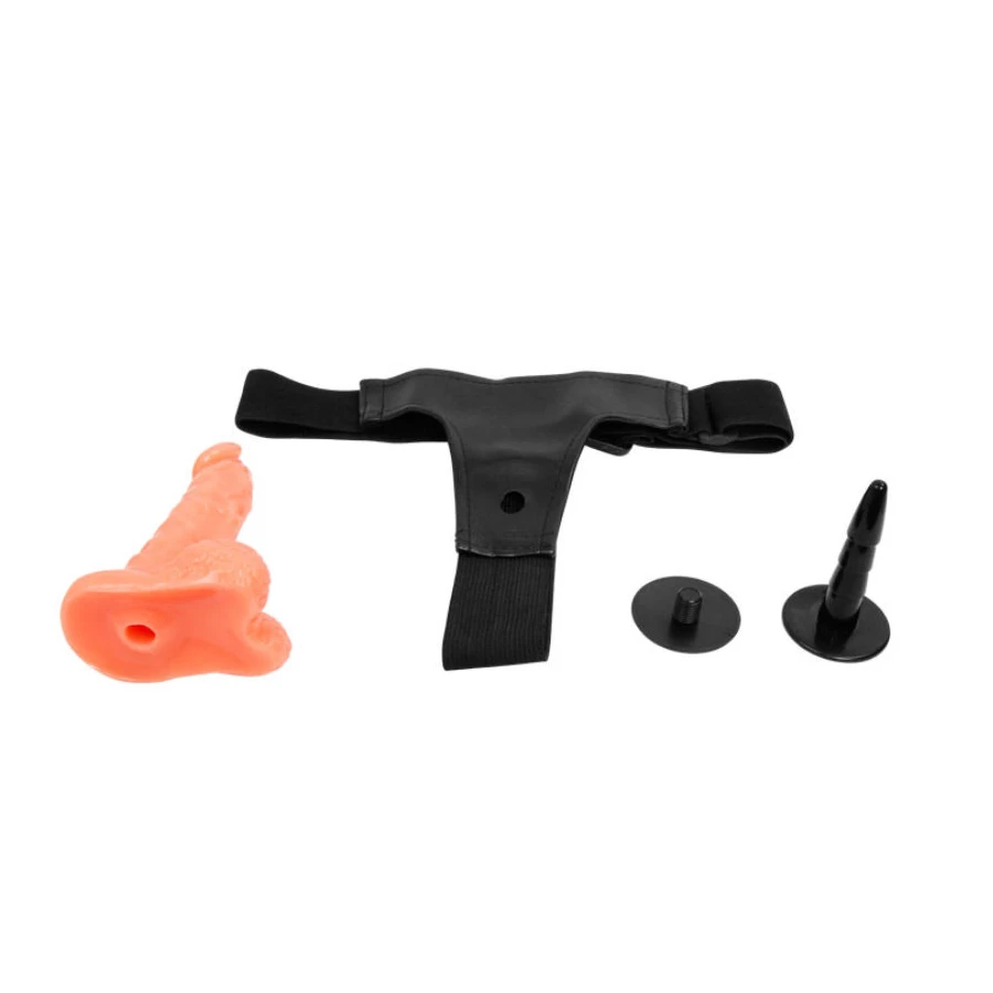 BAILE - HARNESS WITH REALISTIC PENIS AND ULTRA PASSIONATE ADJUSTABLE PANTIES 15.5 CM